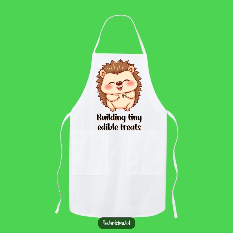 Funny Hedgehog Apron: Giggle-Inducing Chef's Helper, Perfect Humorous Gift for Cooks