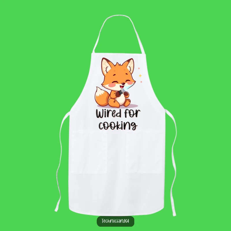 Funny Fox Soldering Apron: Workshop Ready, Practical Funny Gift For Crafters