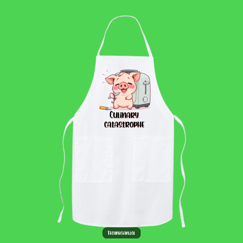 Funny Piglet Apron: Chef's Helper with a Side of Giggles