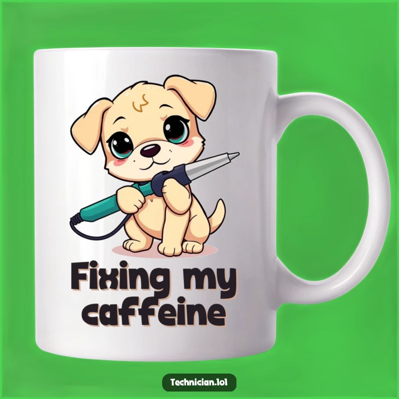 Funny Puppy Soldering Mug: A Hilarious Gift for DIYers and Dog Lovers