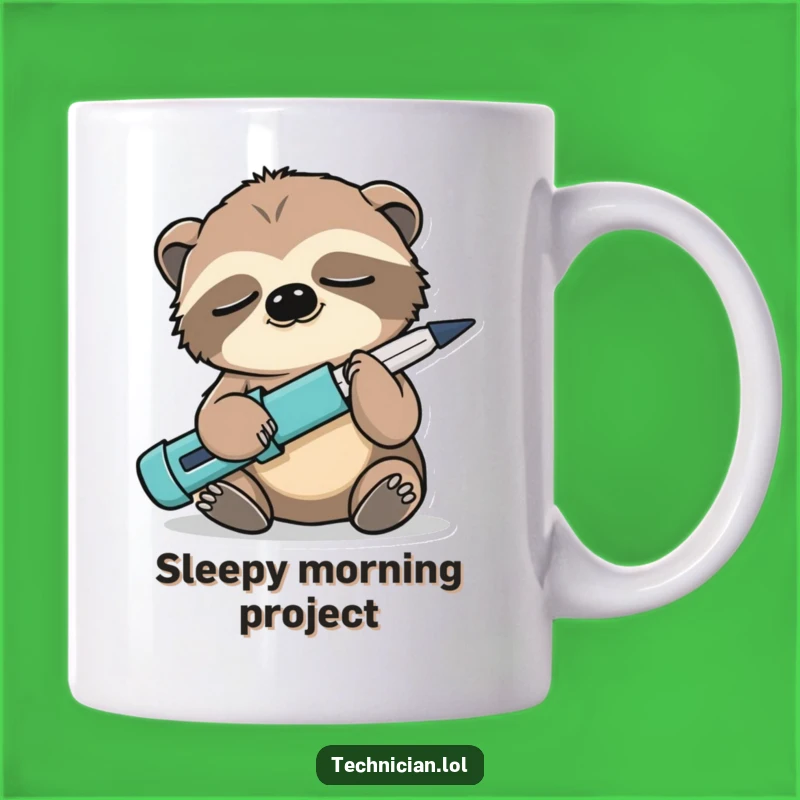 Funny Sloth Screwdriver Mug: Hilarious Gift for Slow and Steady Humor