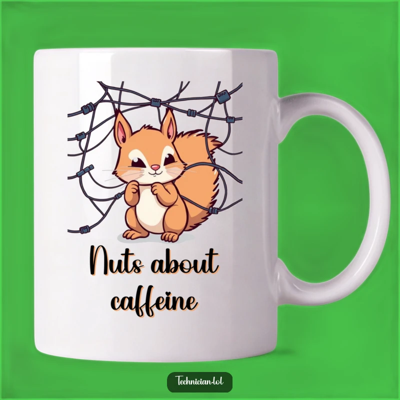 Funny Squirrel Tech Mug: Curious explorer, a perfect funny gift for computer nerds!