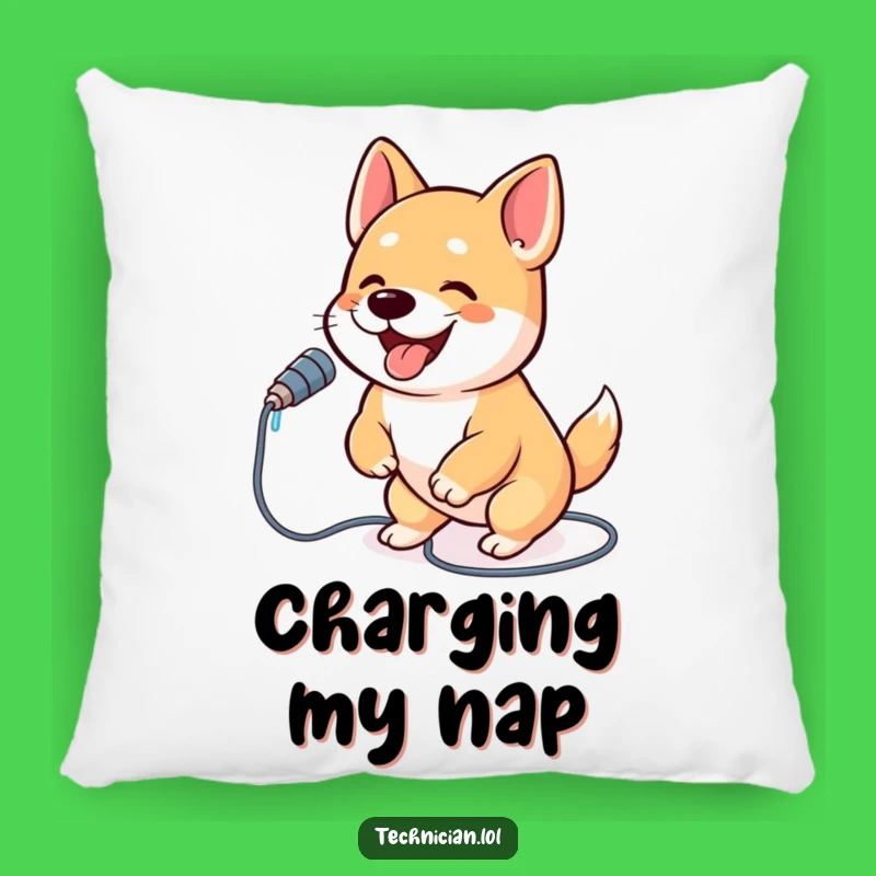 Funny Dog Cable Plug Pillow: Comfort and Joy for Pup Lovers Gift