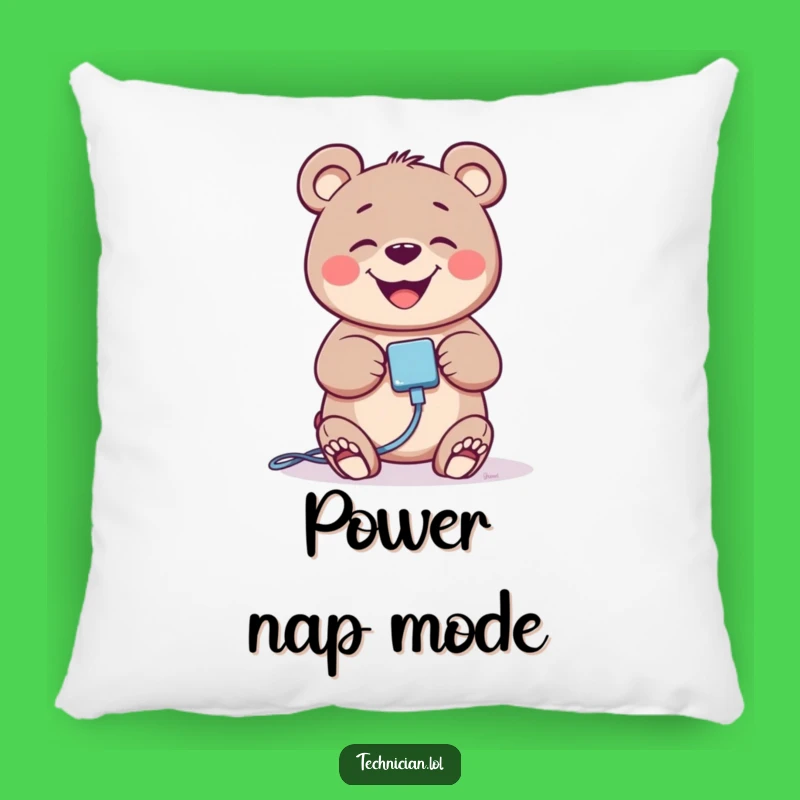 Funny Giggling Bear Tech Pillow - Comfy Companion For Clicks