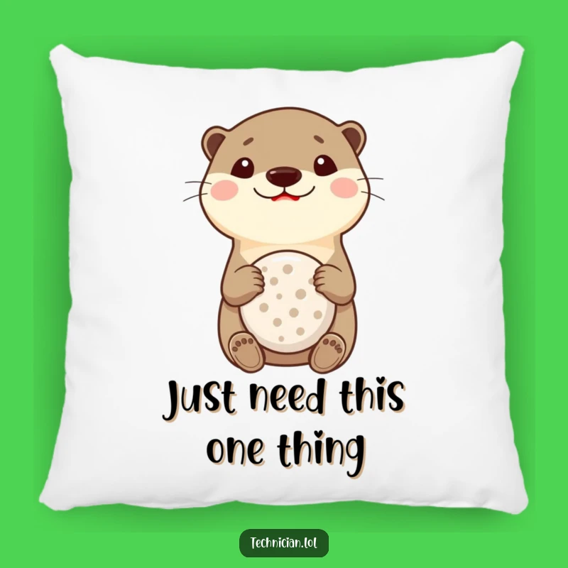 Funny Otter Multitool Pillow: Cozy Comfort with a Grinning, Handy Friend
