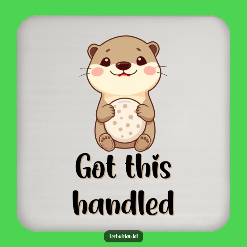 Funny Otter Multitool Coaster: Protect Surfaces with a Grinning, Handy Critter