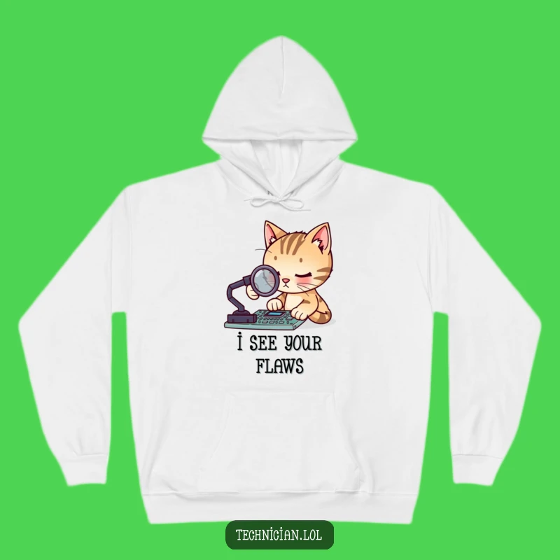 Funny Cat Circuit Board Hoodie: Cozy Feline Tech Wear, Hilarious Geek Gift