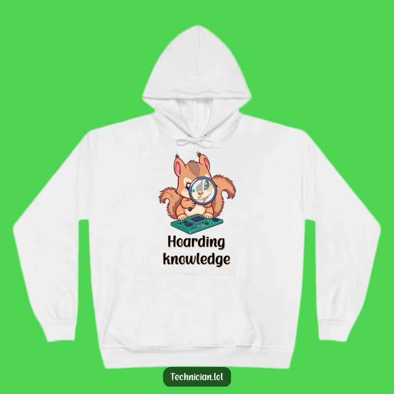 Funny Squirrel Engineer Hoodie: Cozy Analyst Sweatshirt, Ideal Humorous Gift