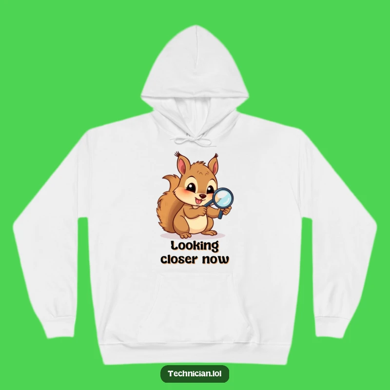 Funny Squirrel Circuits Hoodie: Cozy Techie Gear, Warm Funny Gift