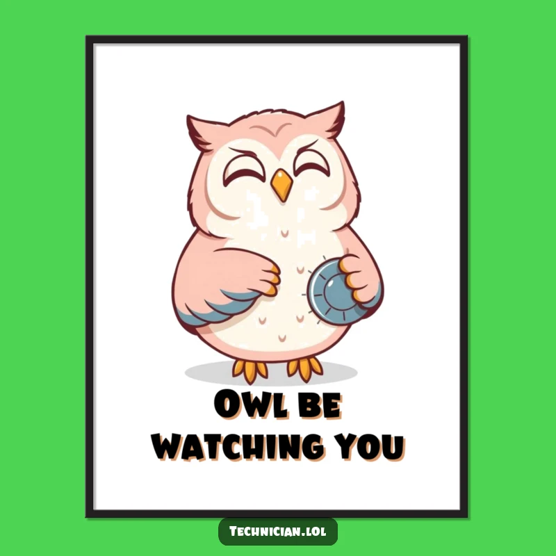 Free Printable Owl Control Panel Art: Wise Downloadable Decor for Calm Command