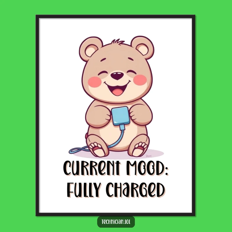 Funny Free Printable Bear Art: Hilarious Downloadable Decor for Tech Lovers!