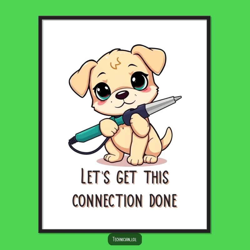 Funny Free Printable Puppy Maker Art: Downloadable Poster for Crafty Spaces