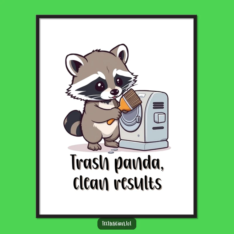 Free Printable Raccoon Wall Art: Funny Downloadable Decor for Organized Spaces