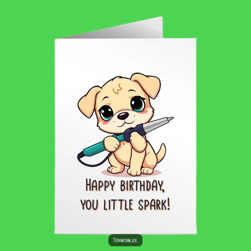 Free Printable Funny Puppy Birthday Card: Maker Humor Downloadable Gift