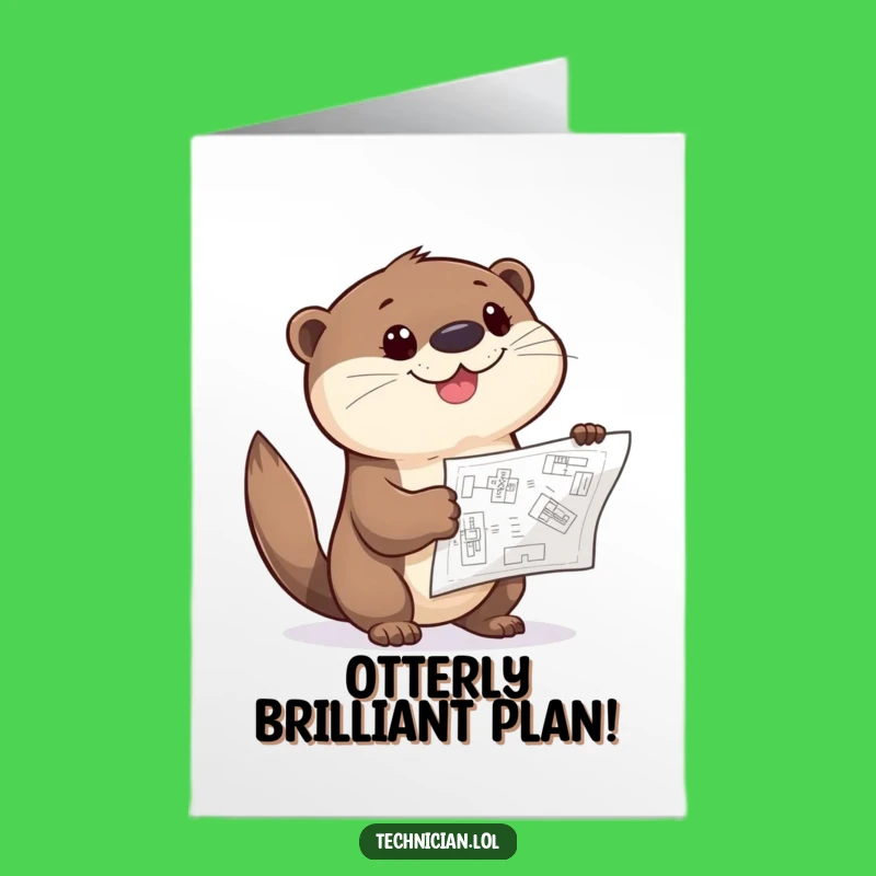 Free Printable Congrats Card: Otter's Blueprint for Your Amazing Accomplishment