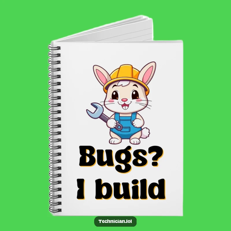 Funny Bunny Builder Notebook: Hilarious Project Planner, Cheerful Critter Journal Gift