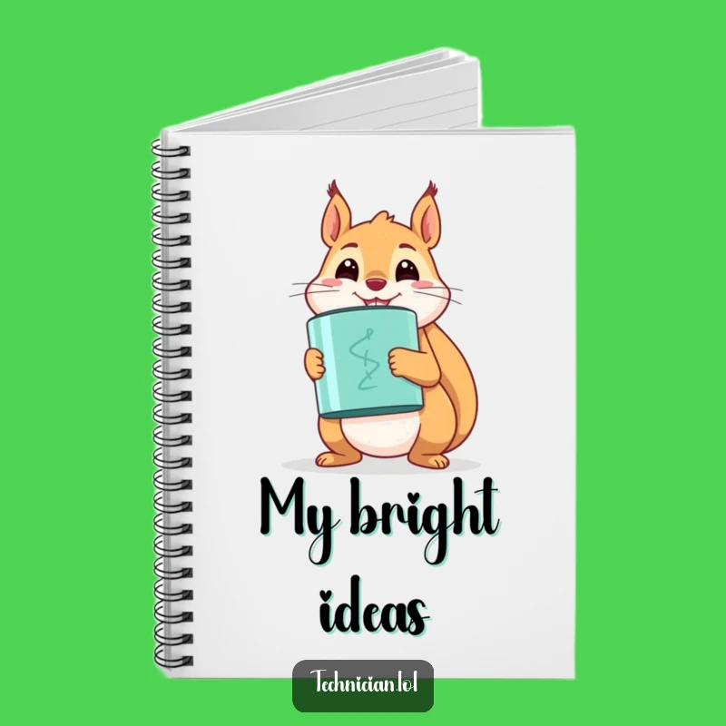 Funny Squirrel Capacitor Notebook - Store Your Ideas!