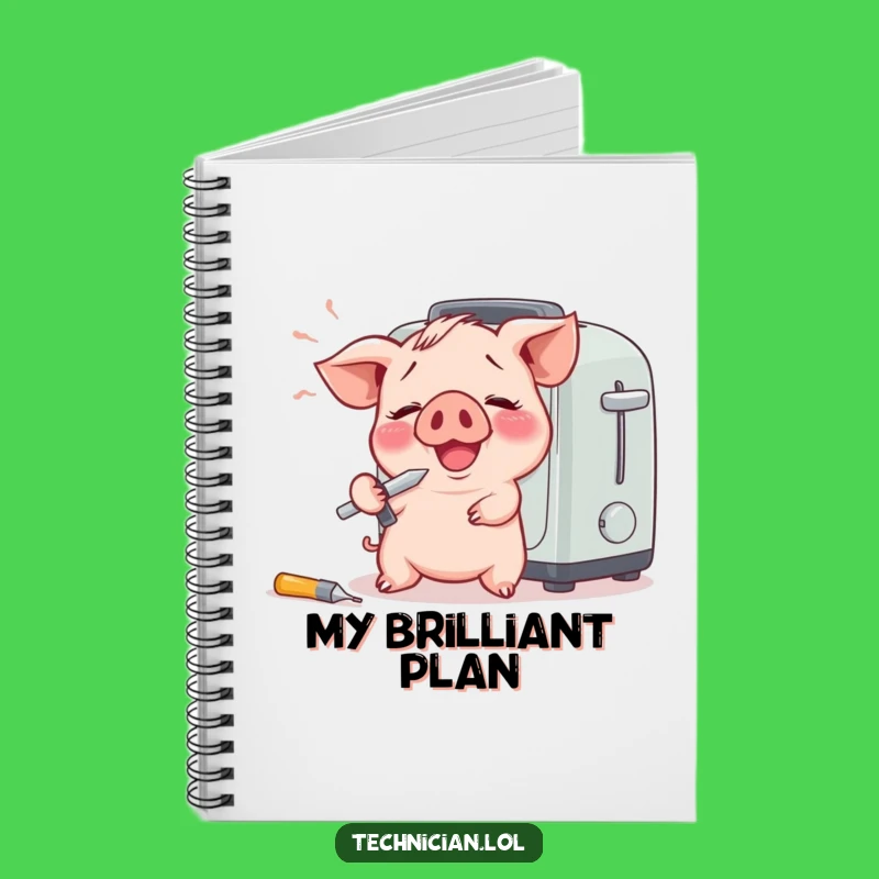 Funny Piglet Notebook: Jot Down Ideas with Giggles