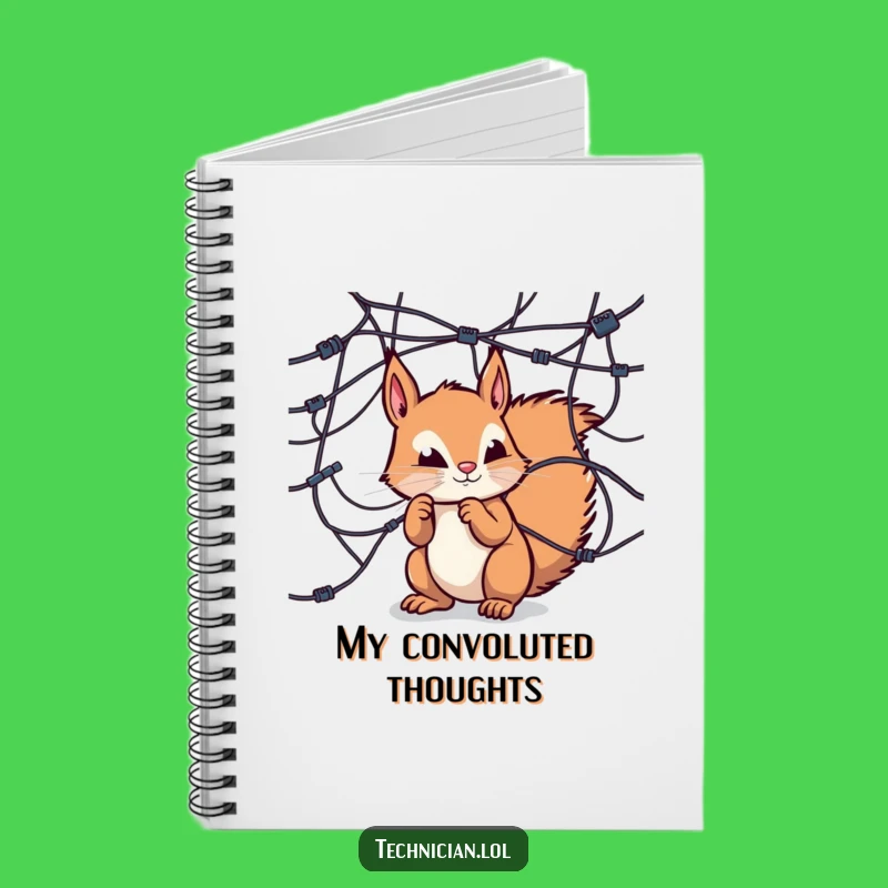 Funny Squirrel Tech Notebook: Jot down ideas with this curious explorer, a perfect funny gift!
