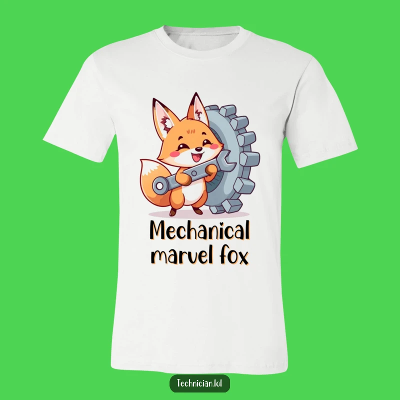 Funny Fox Mechanic T-Shirt: Cute DIY Fox Tee - Ultimate Funny Gift Idea!