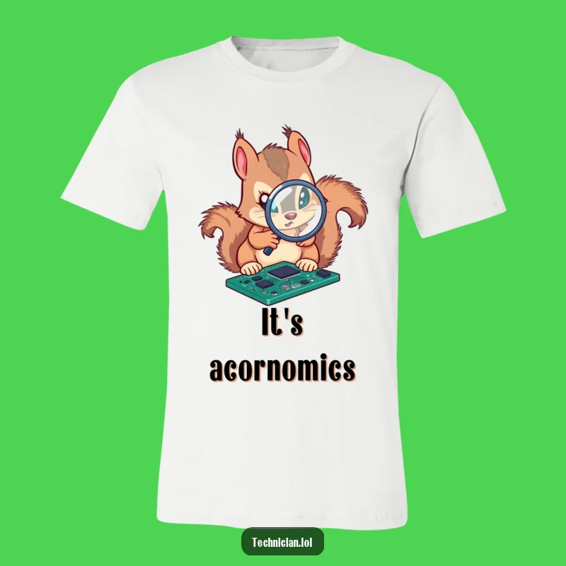 Funny Squirrel Engineer T-Shirt: Focused Analyst Tee, Perfect Humorous Gift