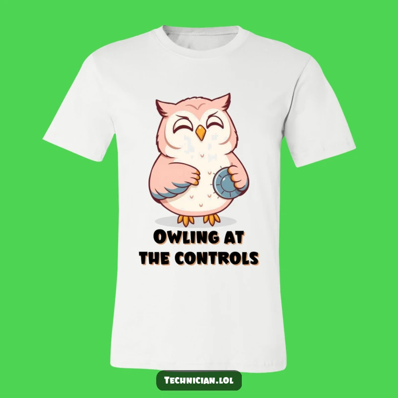 Funny Owl Control Panel T-Shirt: Content Operator Tee, Great Gift